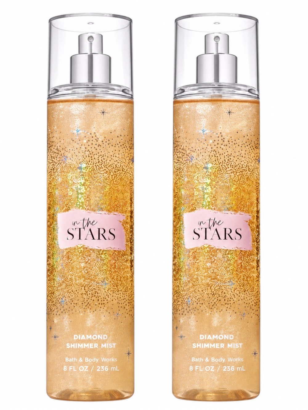 BATH AND BODY WORKS IN THE STARS DIAMOND SHIMMER MIST 236ML X2 - BRAND NEW